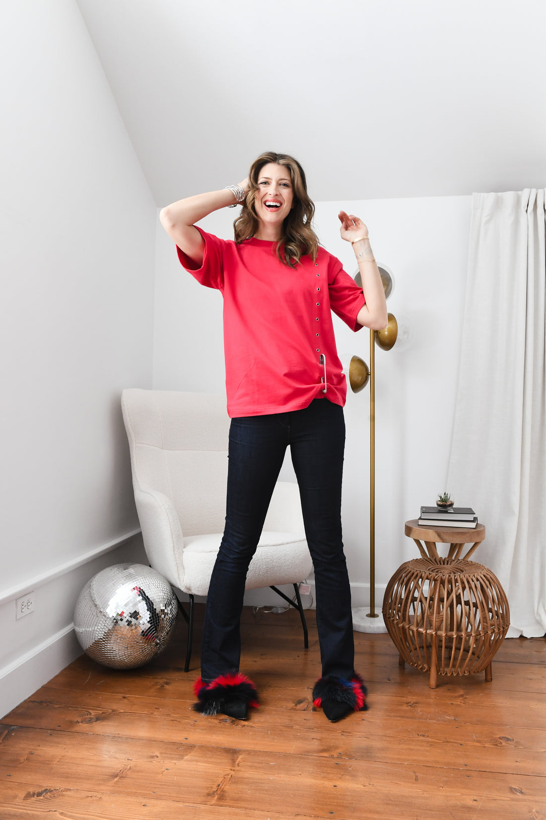 Red Safety Pin T-Shirt