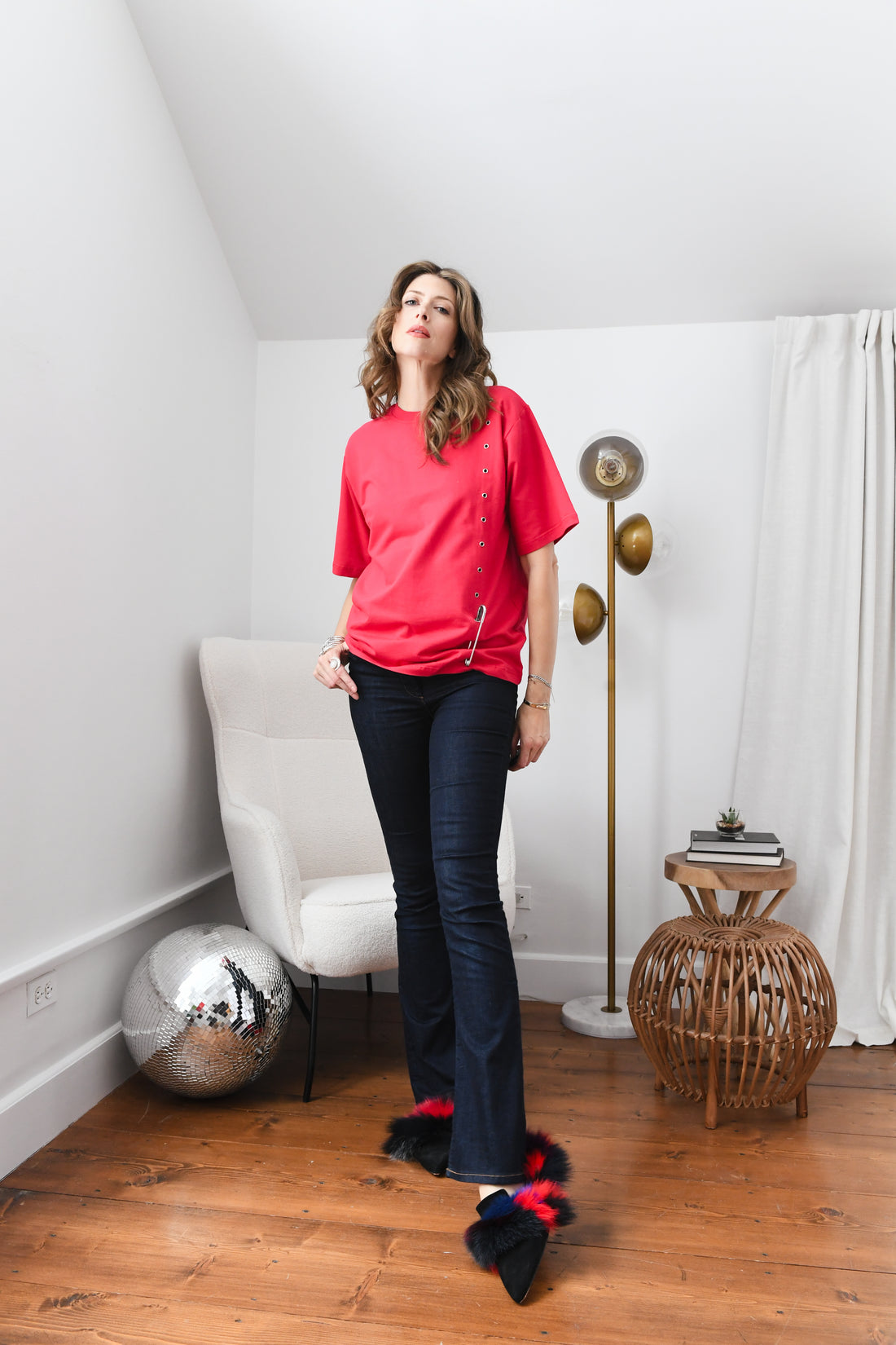 Red Safety Pin T-Shirt