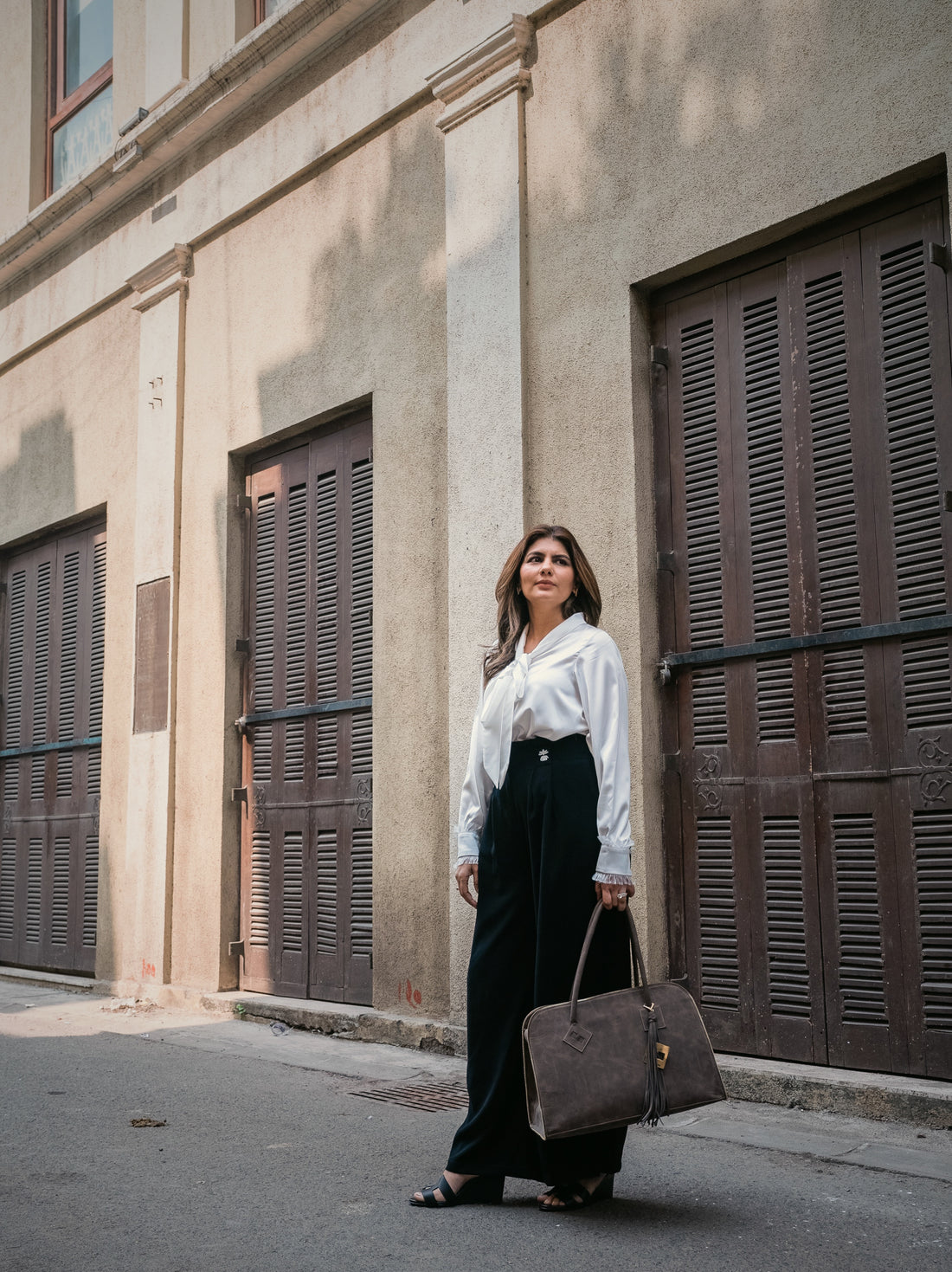 Black embroidered Trousers